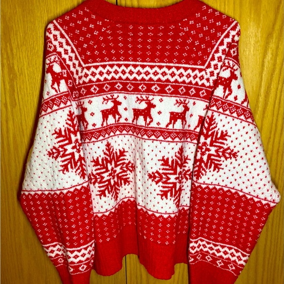 Old Navy Button Down Ugly Christmas Sweater Women’s XL - Picture 2 of 6